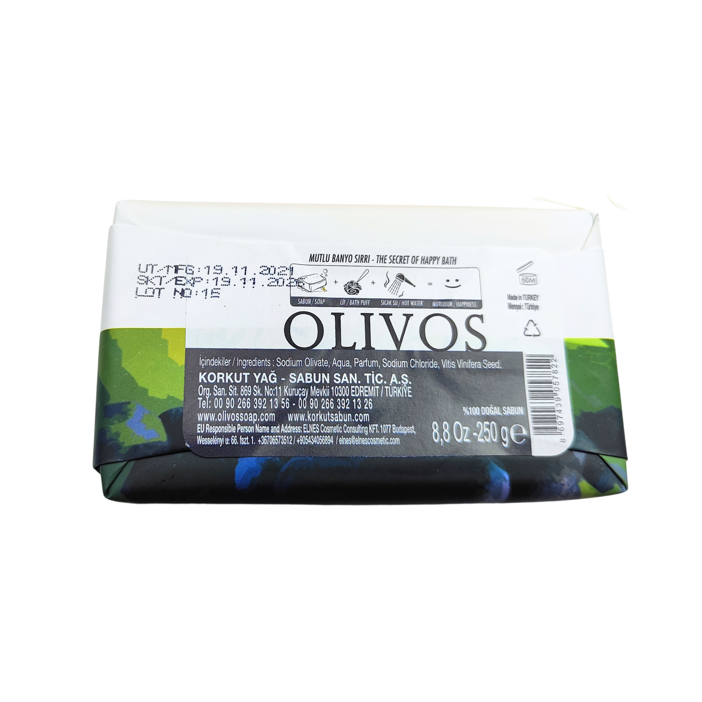 OLIVOS - 土耳其SPA系列嫩膚葡萄籽皂 (250克) #包裝版本隨機發貨