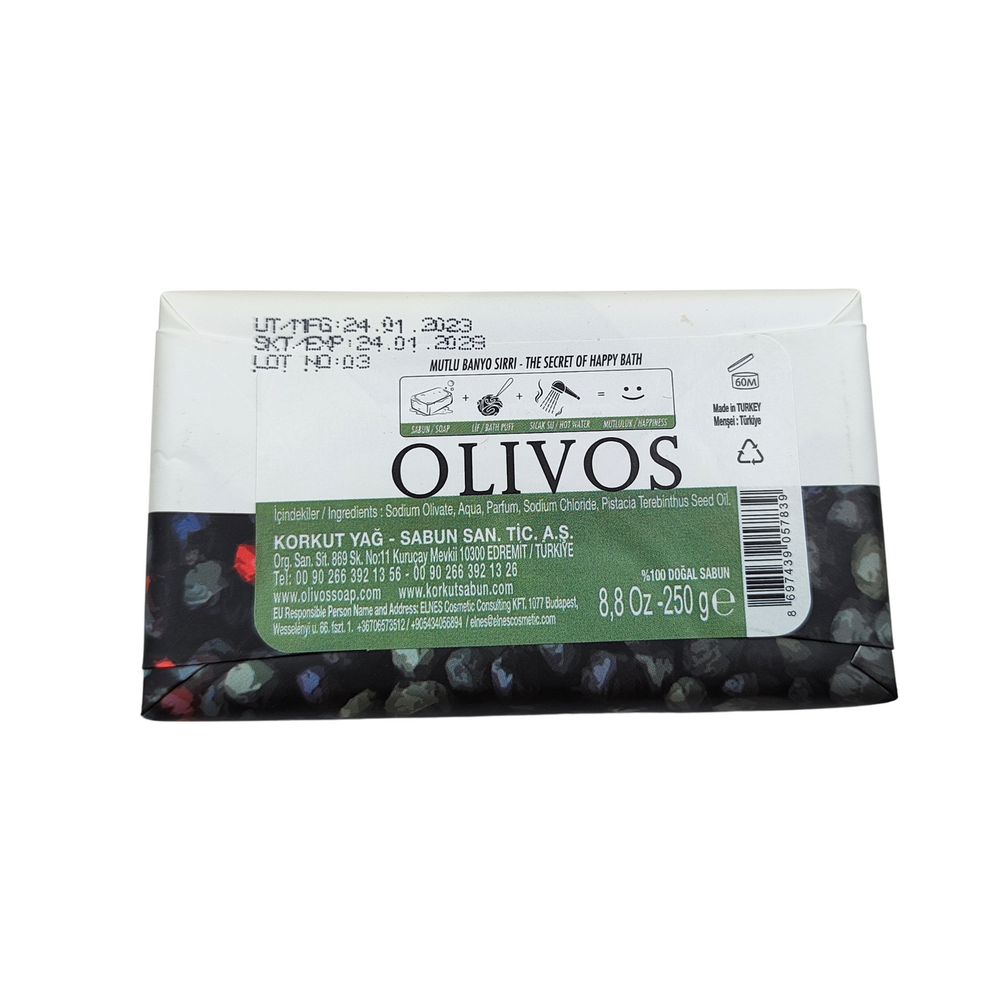 OLIVOS - 土耳其SPA系列防脫髮Bittim比提姆肥皂 (250克) #包裝版本隨機發貨